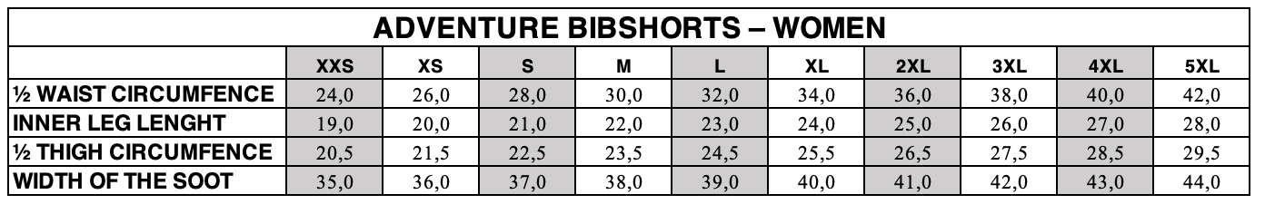 Women's adventure bib shorts - Black